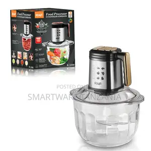 Raf Food Processor R.3366 - 5l Glass Meat Grinder Chopper