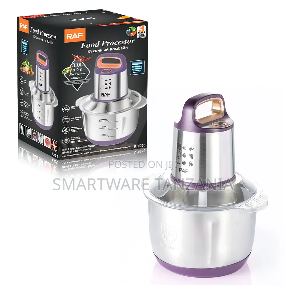 Raf Food Processor R.7055 - 3l Electric Kitchen Chopper Purple