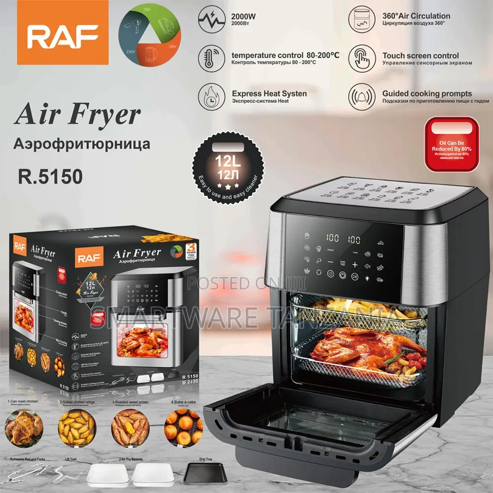 Raf R.5150 Air Fryer 2000w - 12l Digital Touch Screen Fryer