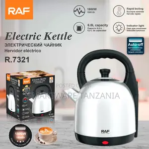 Raf R.7321 Electric Kettle 1800w - 6l Stainless Steel Kettle