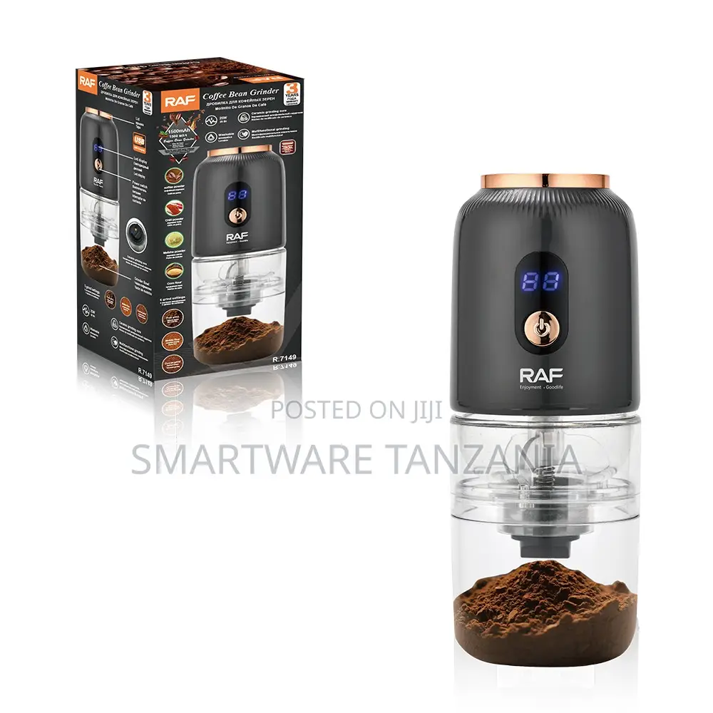Raf Coffee Bean Grinder R.7149 - Portable Ceramic Burr Grinder