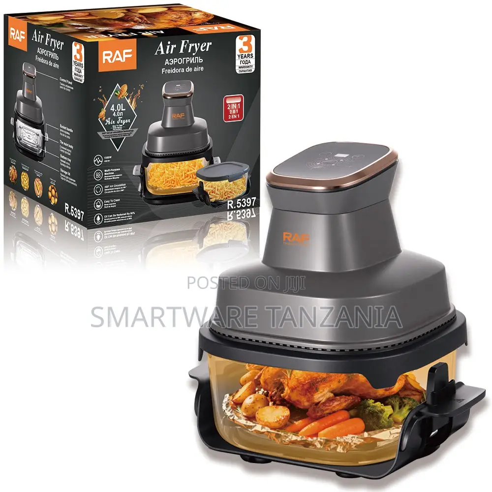 Raf R.5397 Air Fryer 1500w - 4l Dual-zone Oil-free Fryer