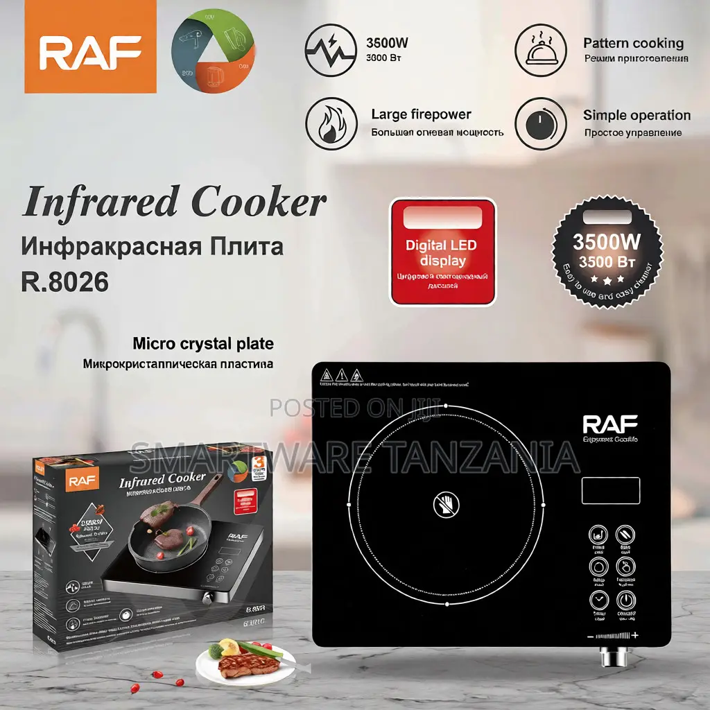 Raf R.8026 Infrared Cooker 3500w - Single Burner Induction Plate