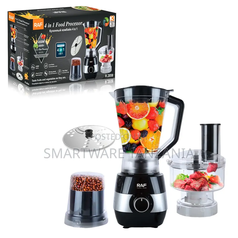 Raf R.2858 1200w Multi-function Processor Blender Grinder 4in1