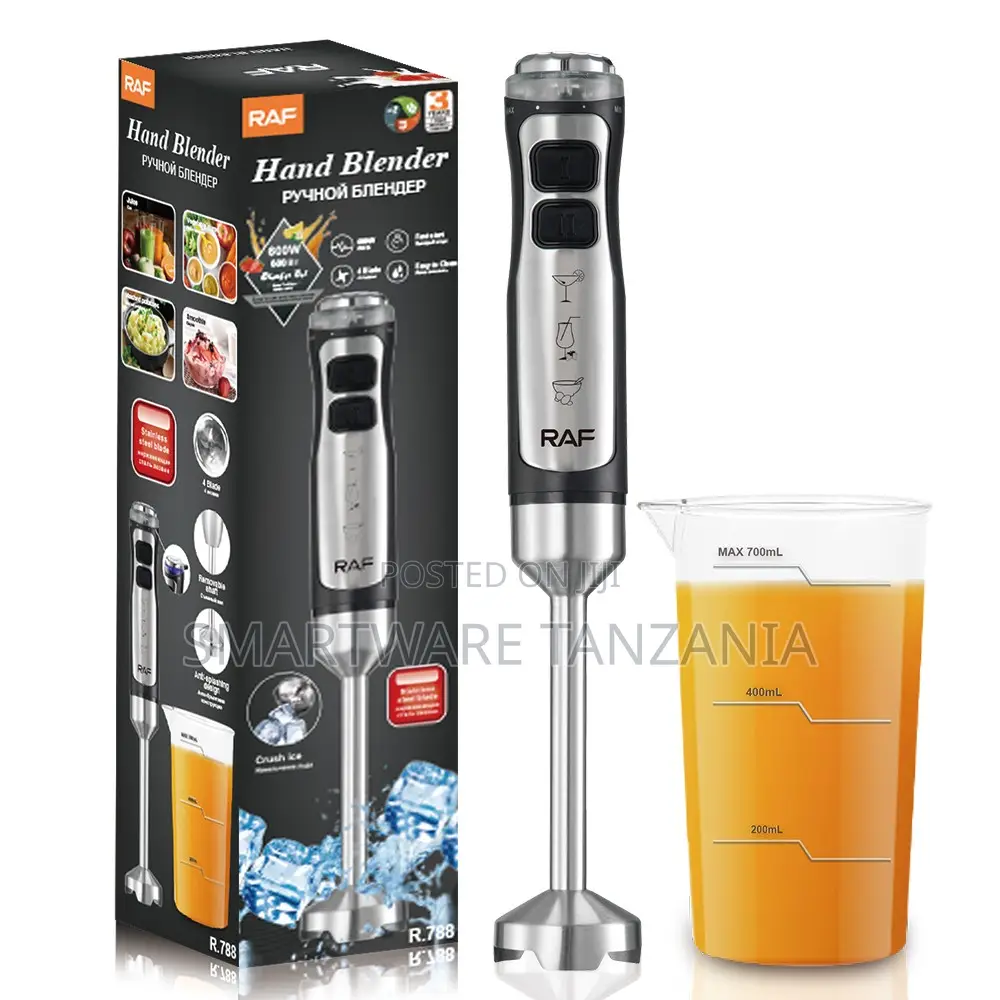 Raf R.788 Hand Blender 600w 4-Blade Stainless Steel Immersion