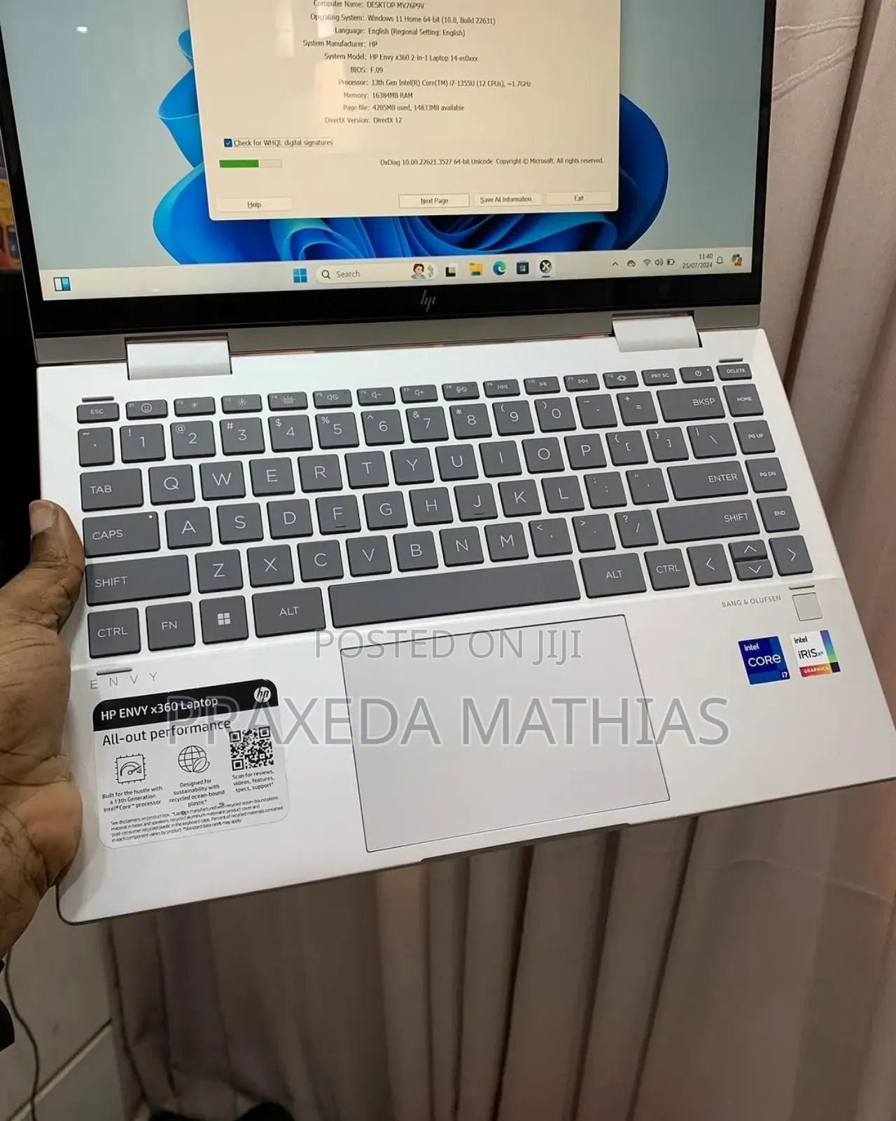 Laptop HP Envy X360 16GB Intel Core I7 SSD 1T