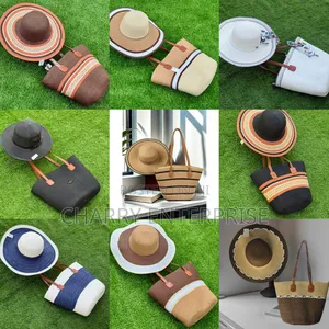 Beach Summer Bags and Cap Full Set Kofia Na Mkoba