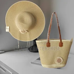 Beach Summer Bags and Cap Full Set Kofia Na Mkoba