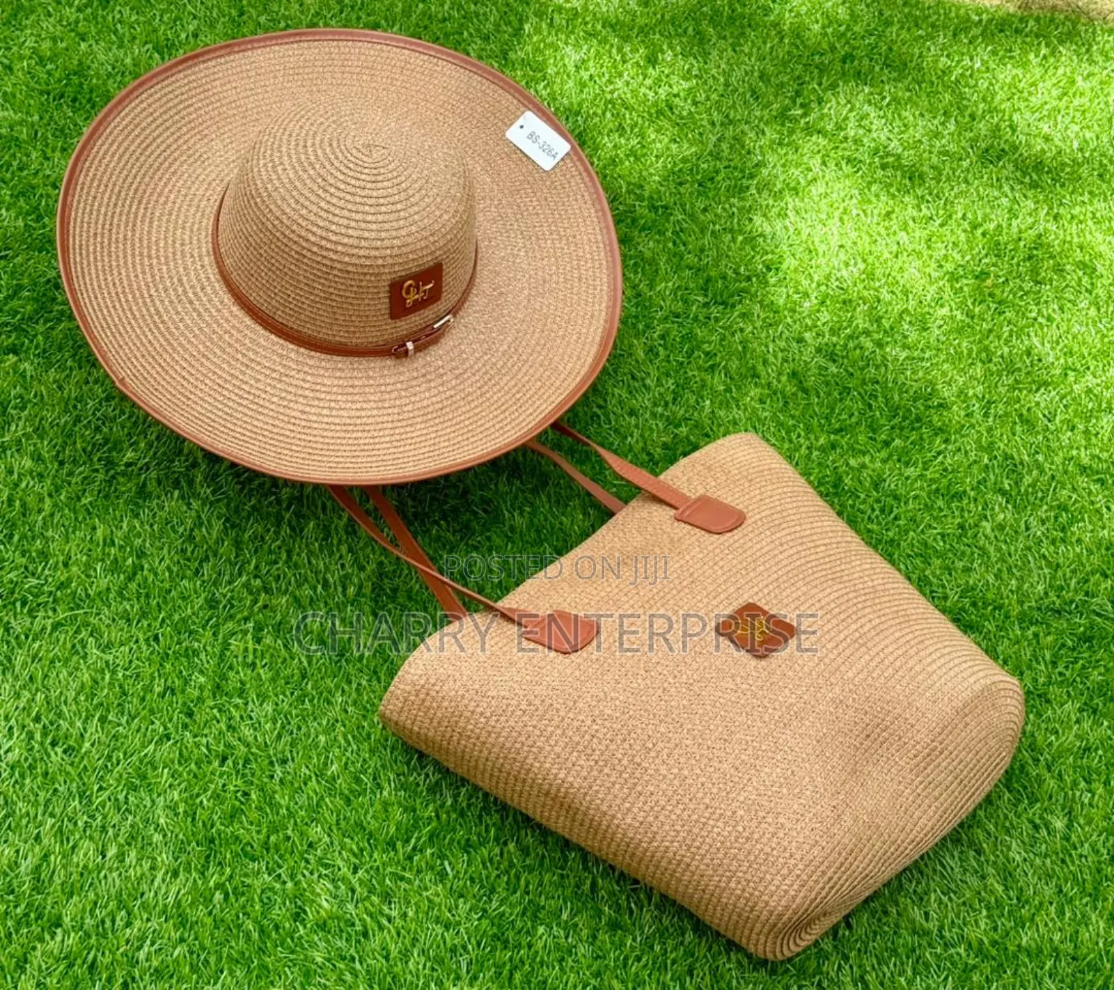 Beach Summer Bags and Cap Full Set Kofia Na Mkoba