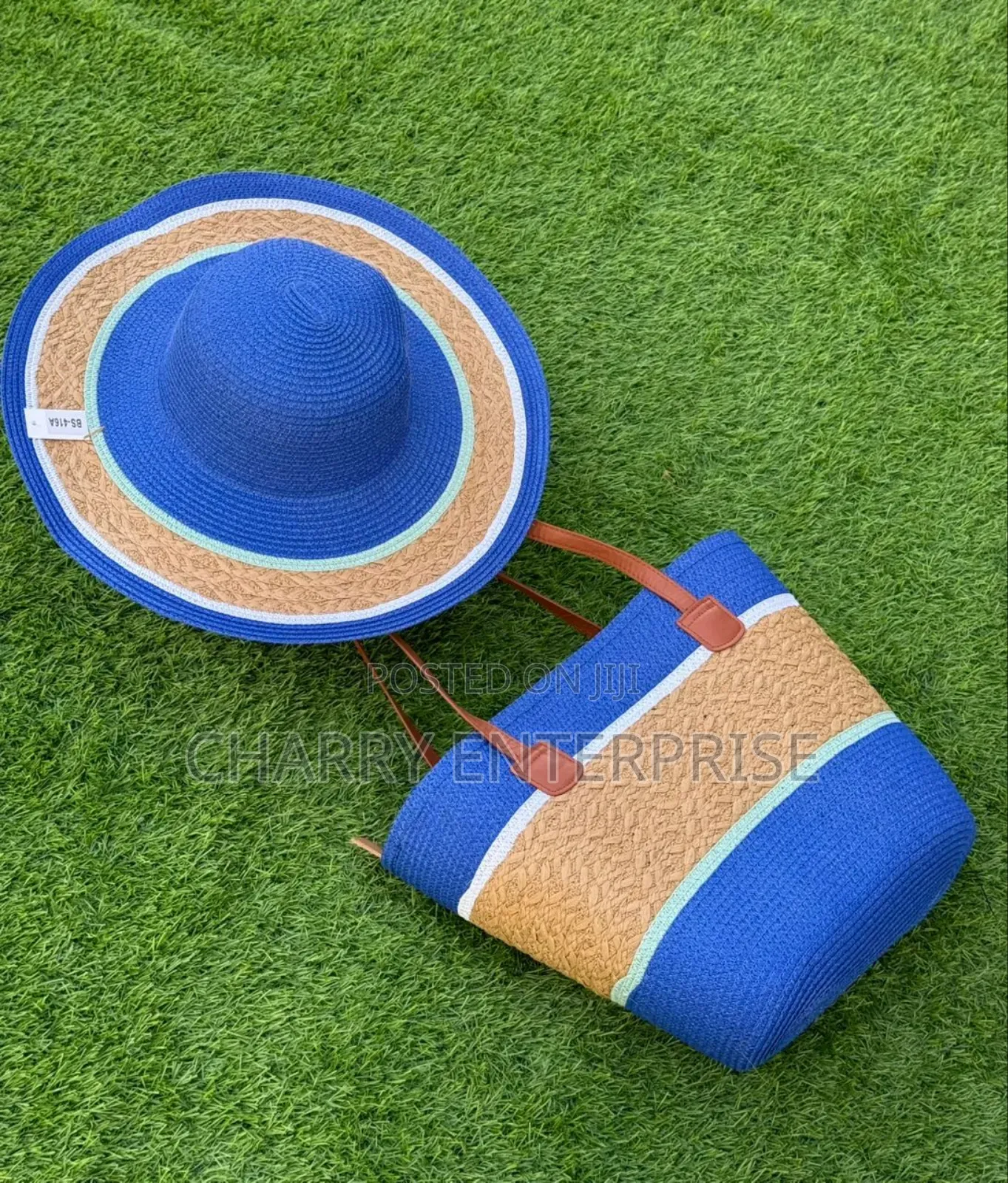 Beach Summer Bags and Cap Full Set Kofia Na Mkoba