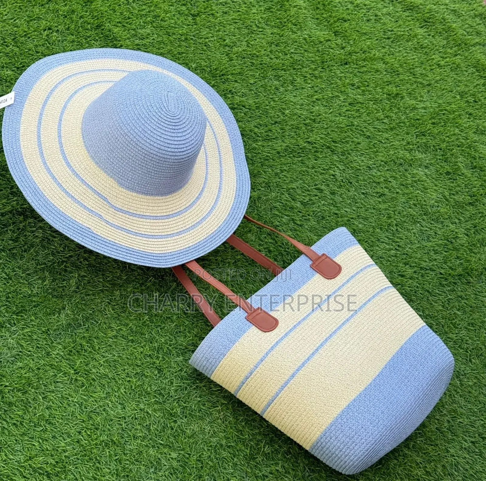 Beach Summer Bags and Cap Full Set Kofia Na Mkoba