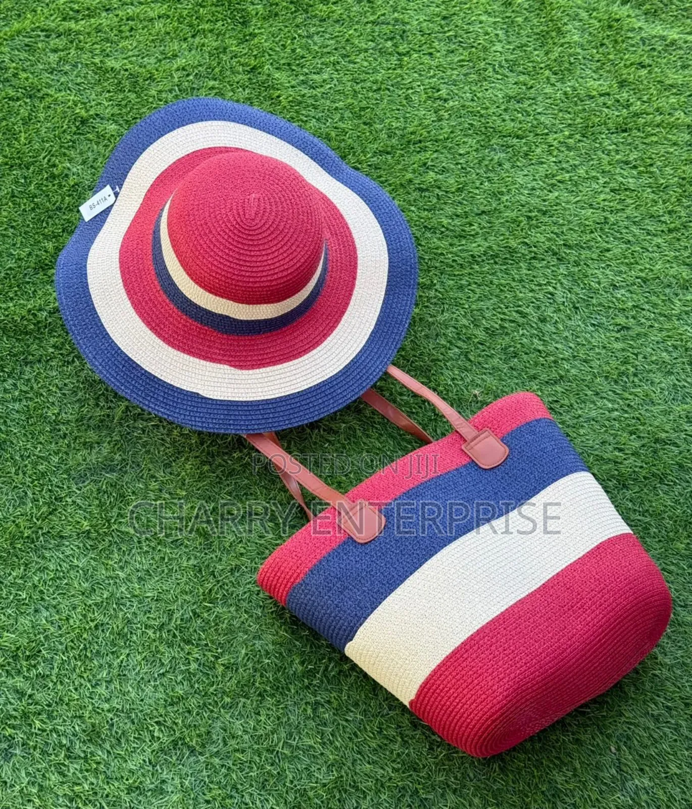Beach Summer Bags and Cap Full Set Kofia Na Mkoba
