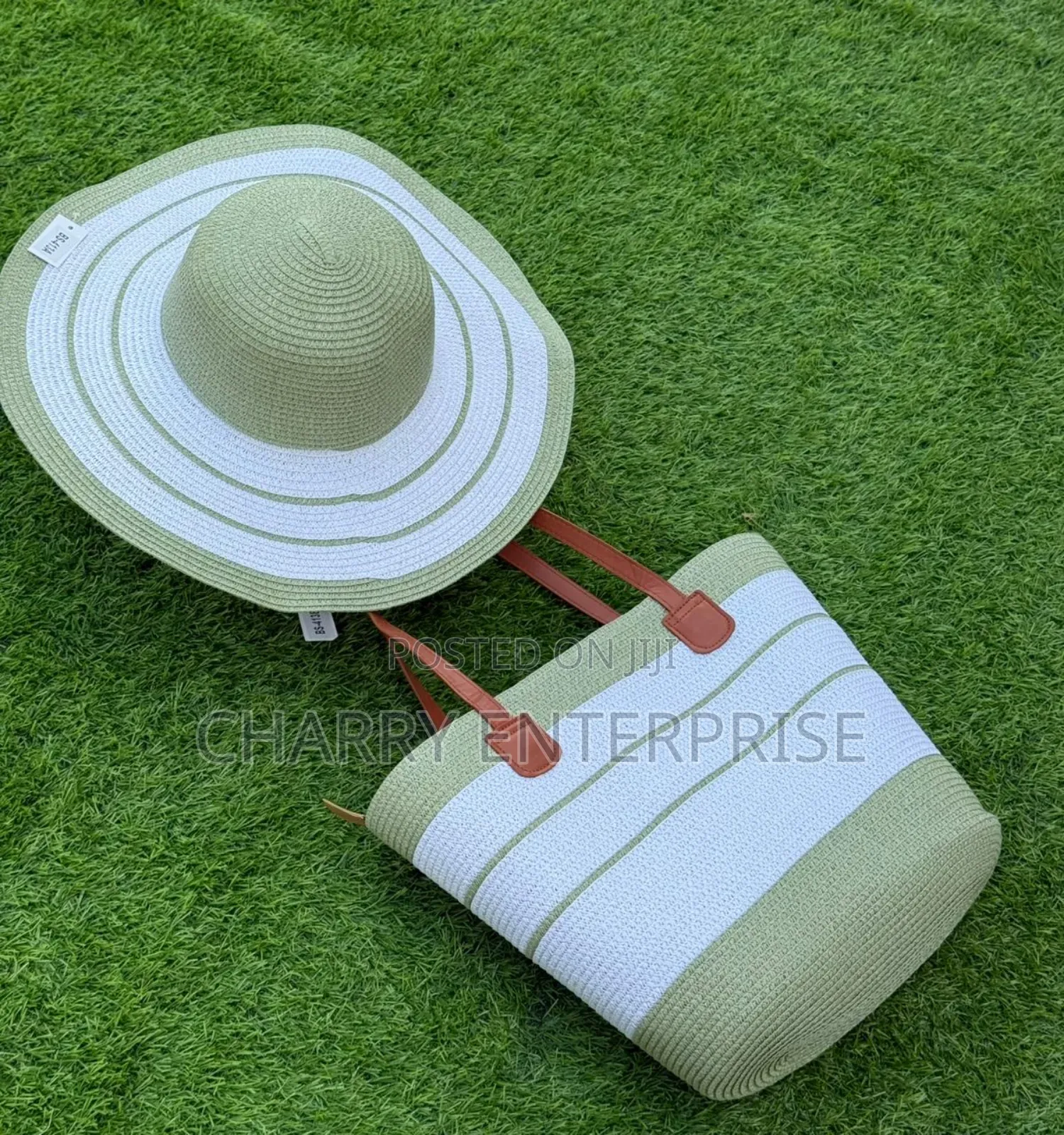 Beach Summer Bags and Cap Full Set Kofia Na Mkoba