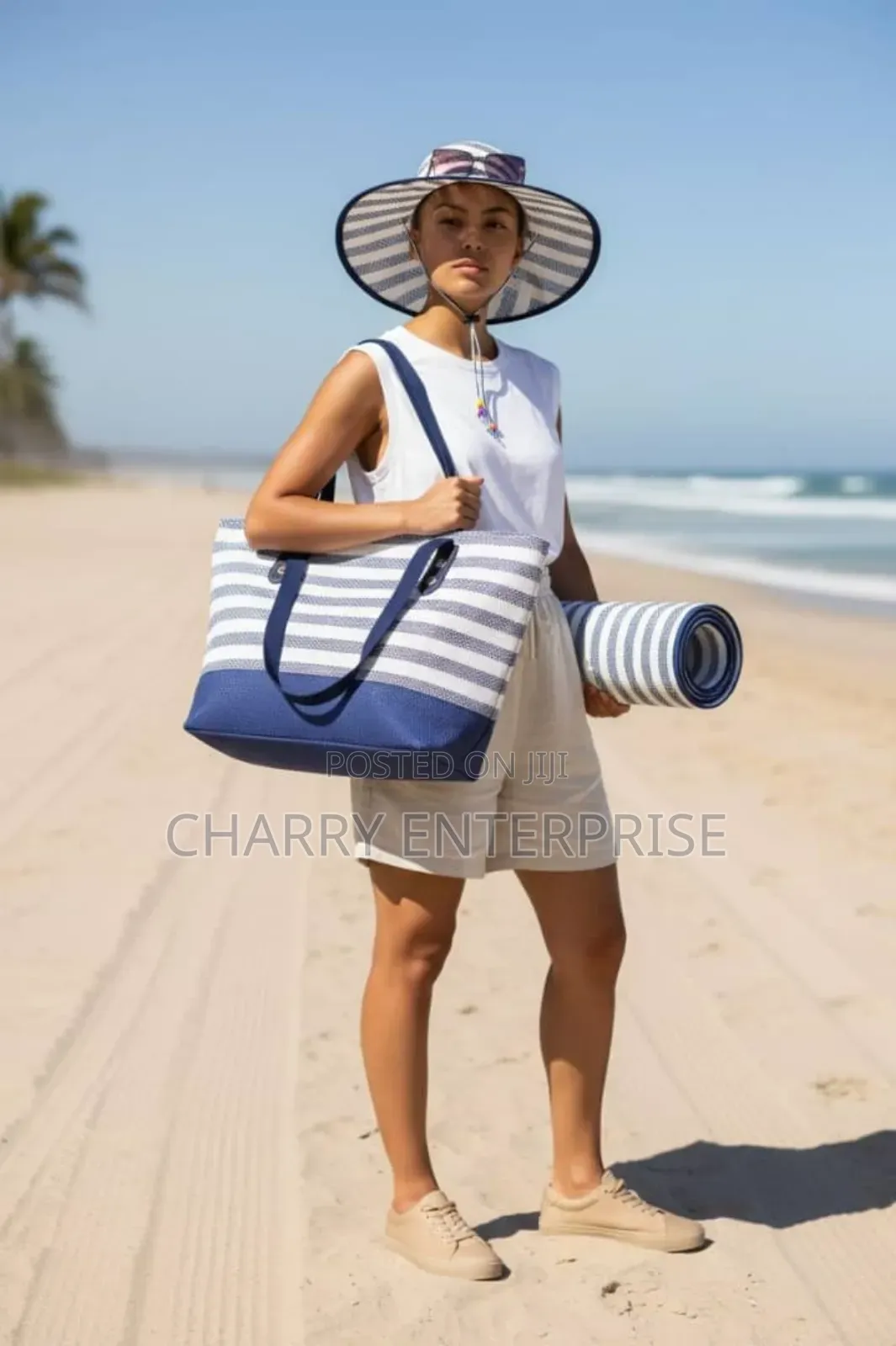 Full Set of 5pc Kofia/ Cap Glasses Pochi Ndogo Beach Summer Bag Carpet