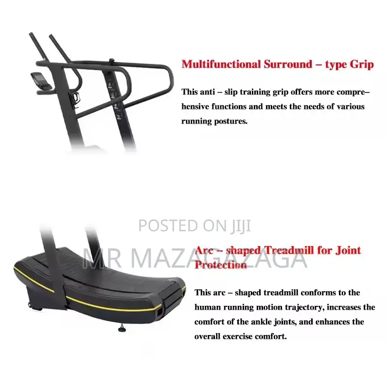 Commercial Curved Treadmill Do Not Use Electric  Manual
