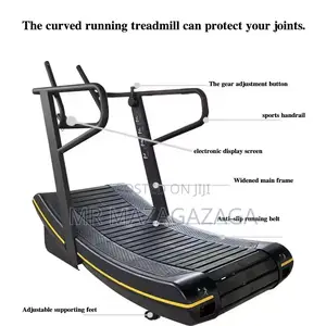 Commercial Curved Treadmill Do Not Use Electric  Manual