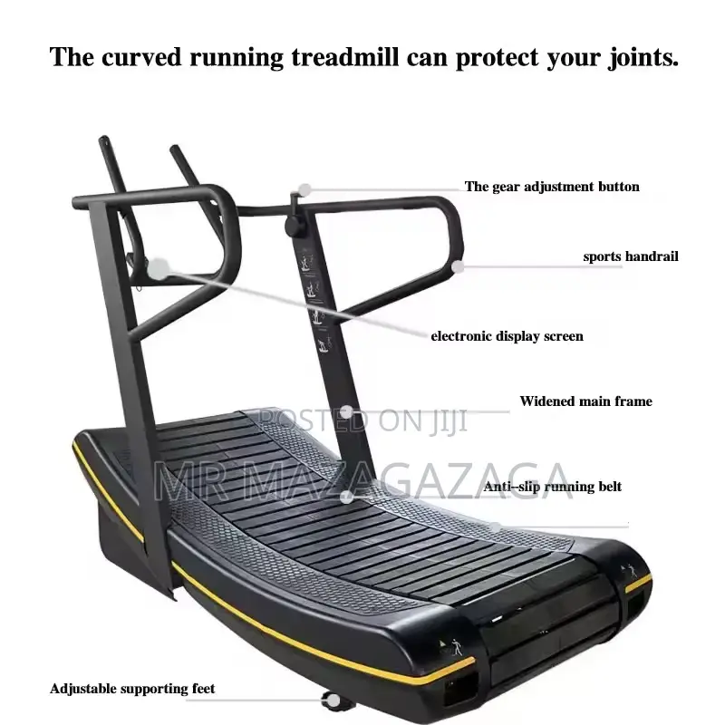 Commercial Curved Treadmill Do Not Use Electric  Manual