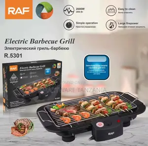 Raf R.5301 Electric BBQ Grill 2000w Adjustable Height Easy Clean