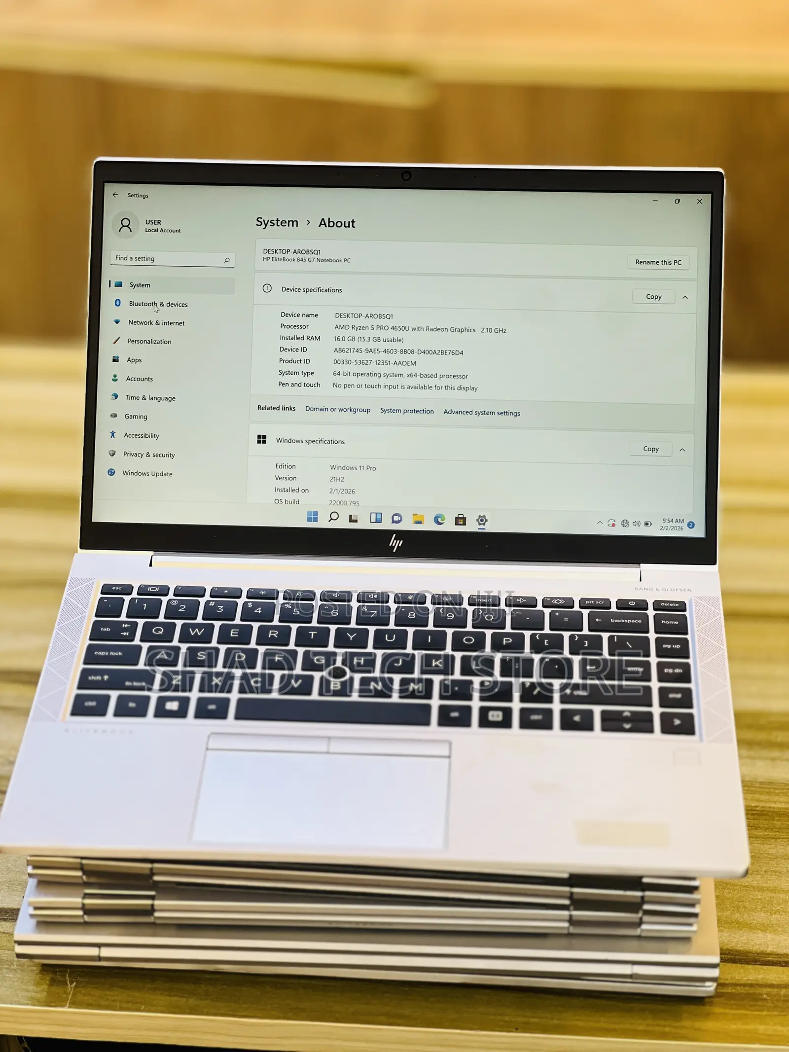 Laptop HP EliteBook 845 G8 16GB AMD Ryzen 5 SSD 512GB