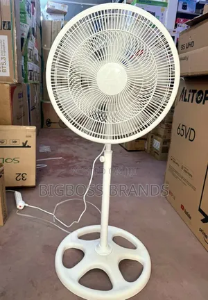 Arita Standing Floor Fan Nyeupe Size 18