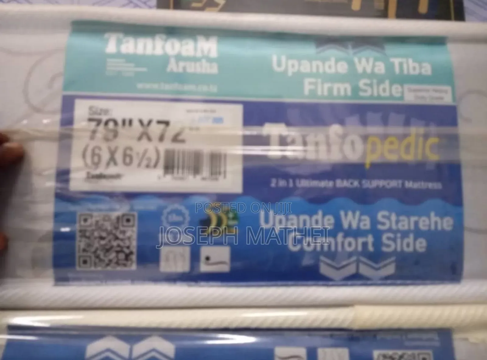 Tanfoam Pedic 6x6.5 Inch 8 Godoro Ya Mgongo
