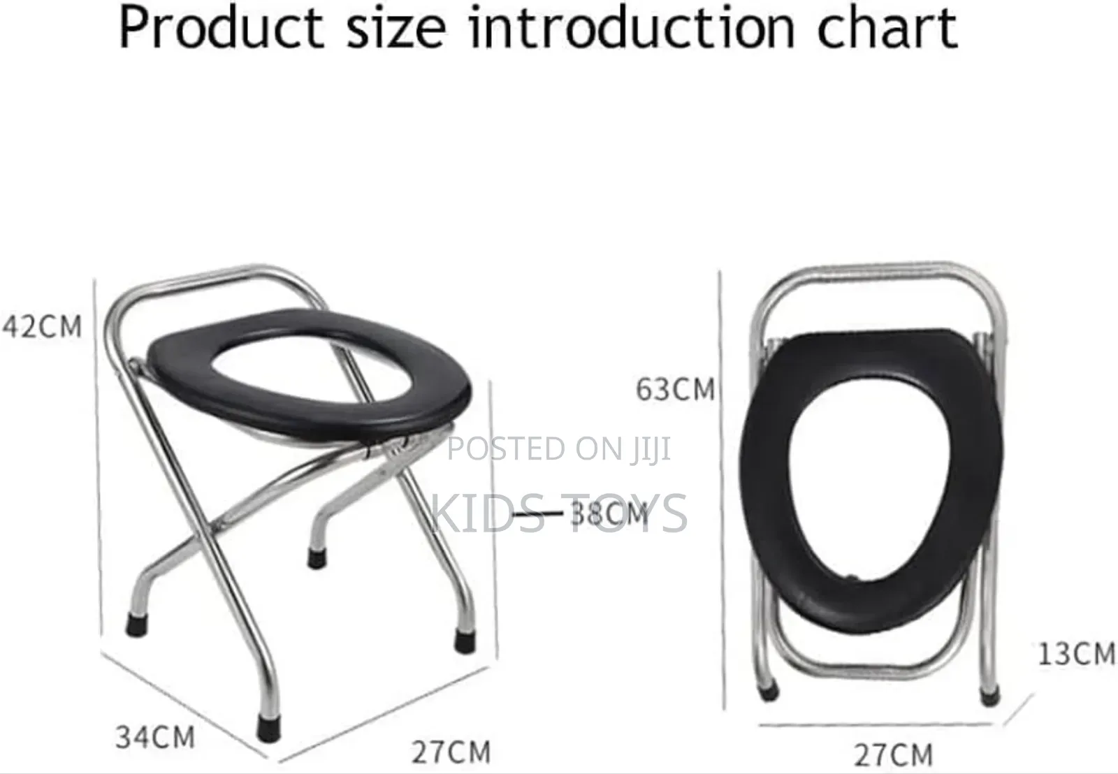 Portable Seat Folding Commode Chair