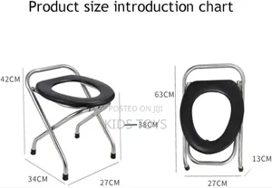 Portable Seat Folding Commode Chair