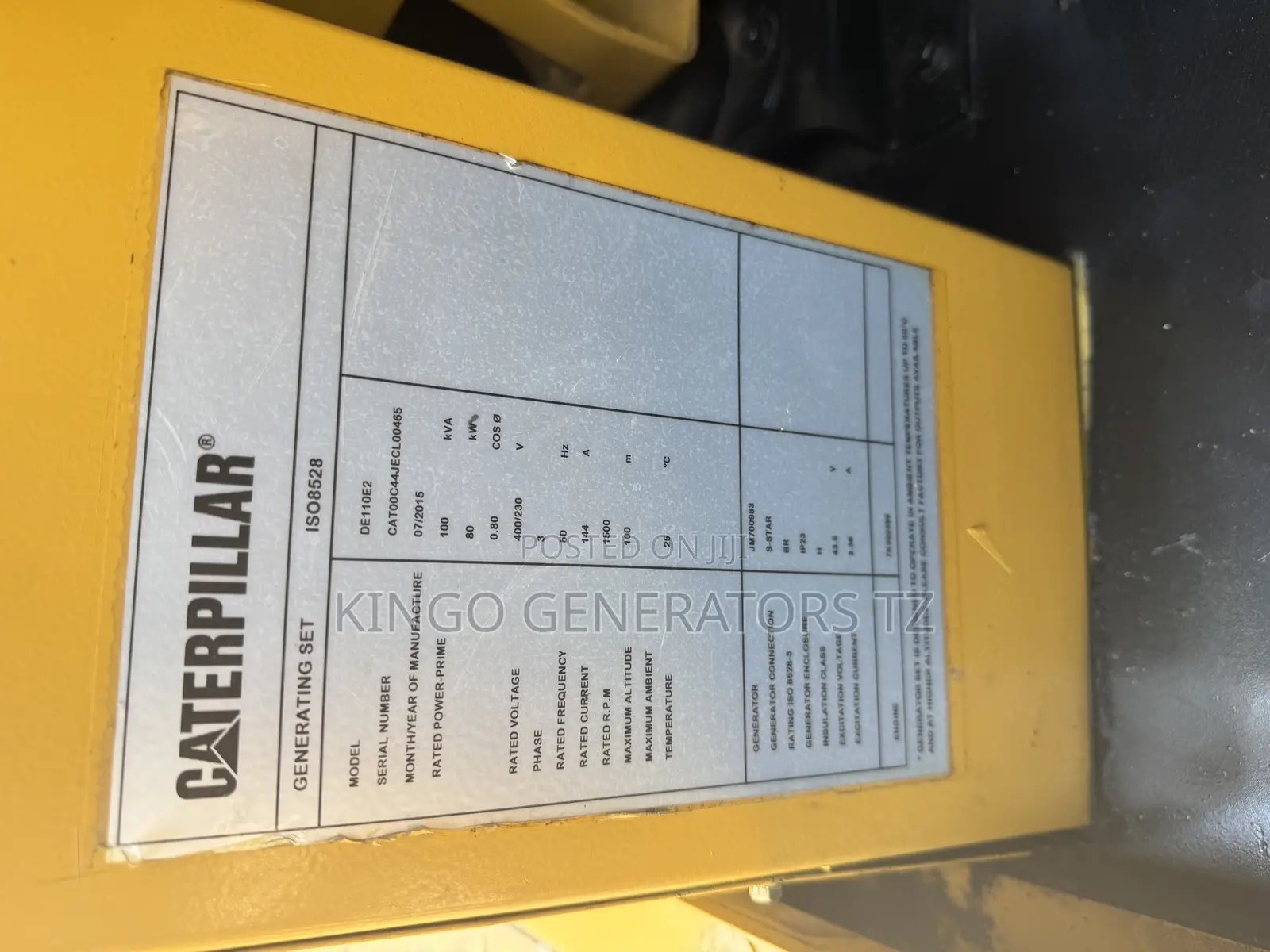Generator Caterpillar 100kva