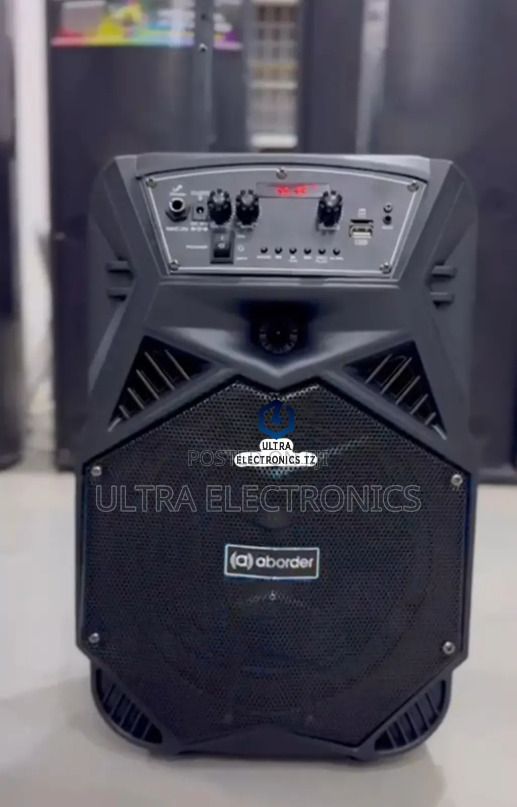 Aborder Portable Rechargeable Speaker Ya Matangazo Dj852 Wireless Mic