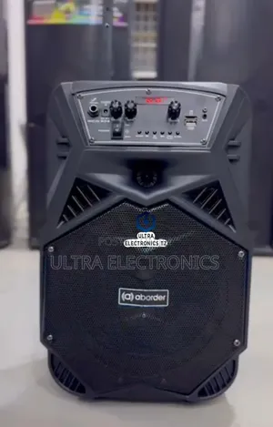 Aborder Portable Rechargeable Speaker Ya Matangazo Dj852 Wireless Mic