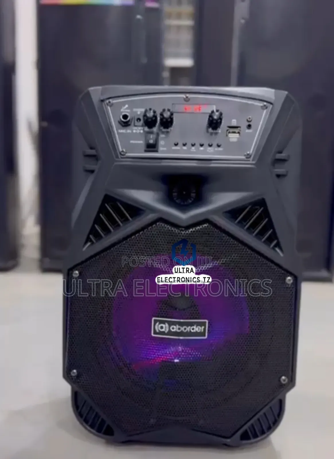 Aborder Portable Rechargeable Speaker Ya Matangazo Dj852 Wireless Mic