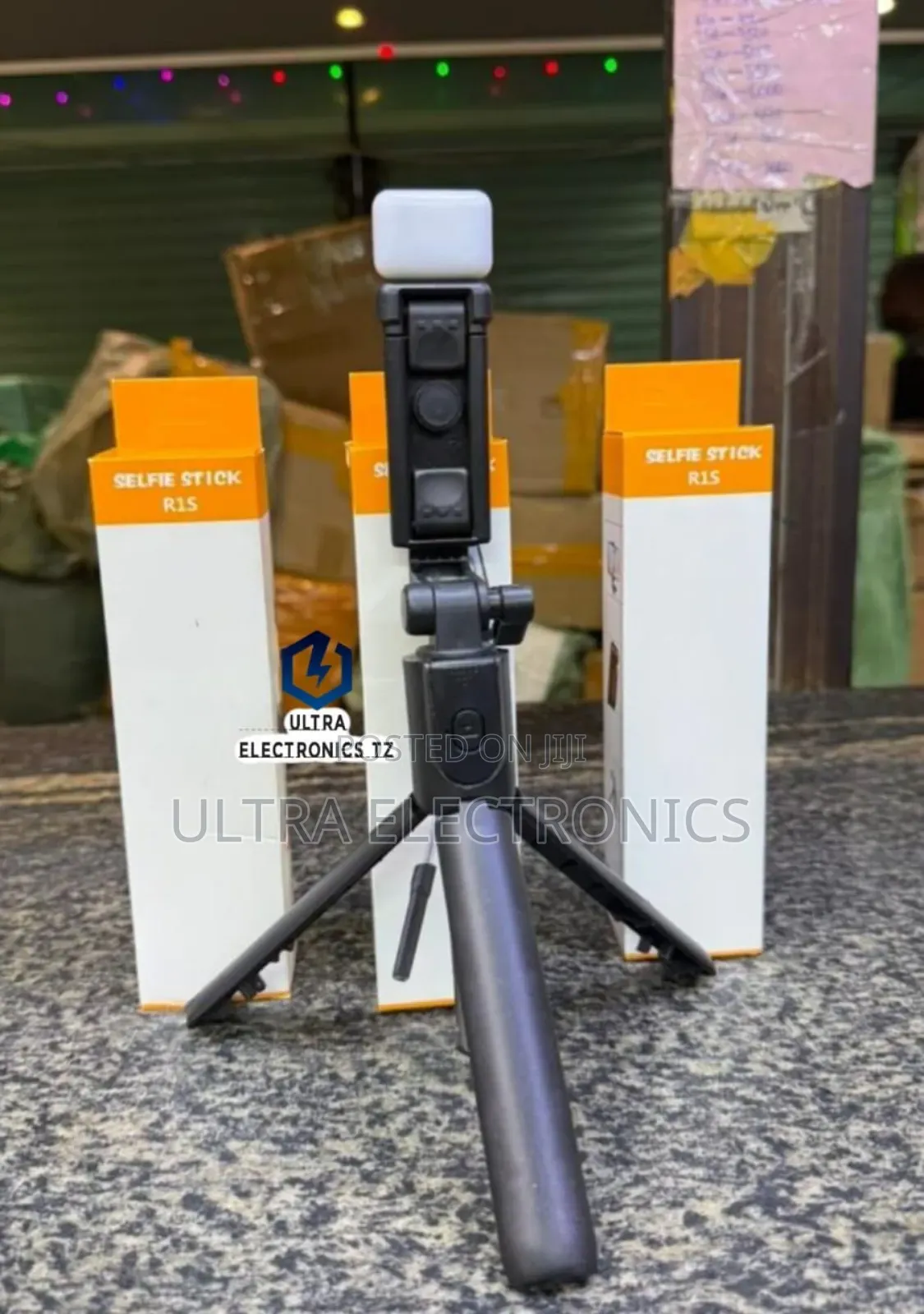 R1s Bluetooth Selfie Stick With Remote Control and Led Light,