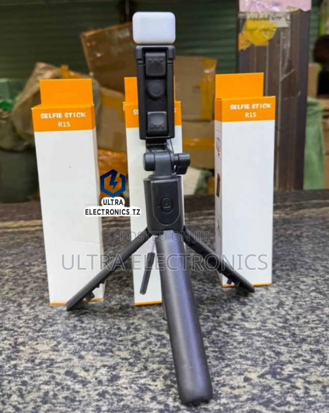 R1s Bluetooth Selfie Stick With Remote Control and Led Light,