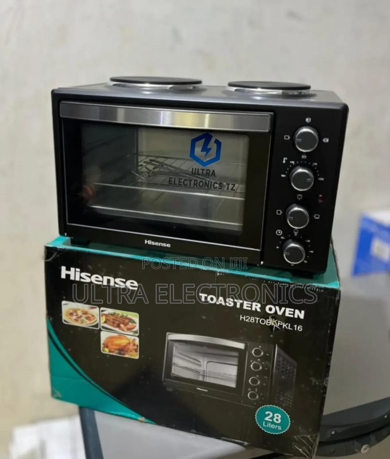 Hisense Toaster Oven 28l With 2 Hot Plates
• Bake, Roast Grill
