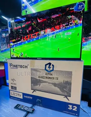 Pinetech Frameless Tv 32 Picha Angavu Ac/ Dc Inatumia Umeme Au Solar