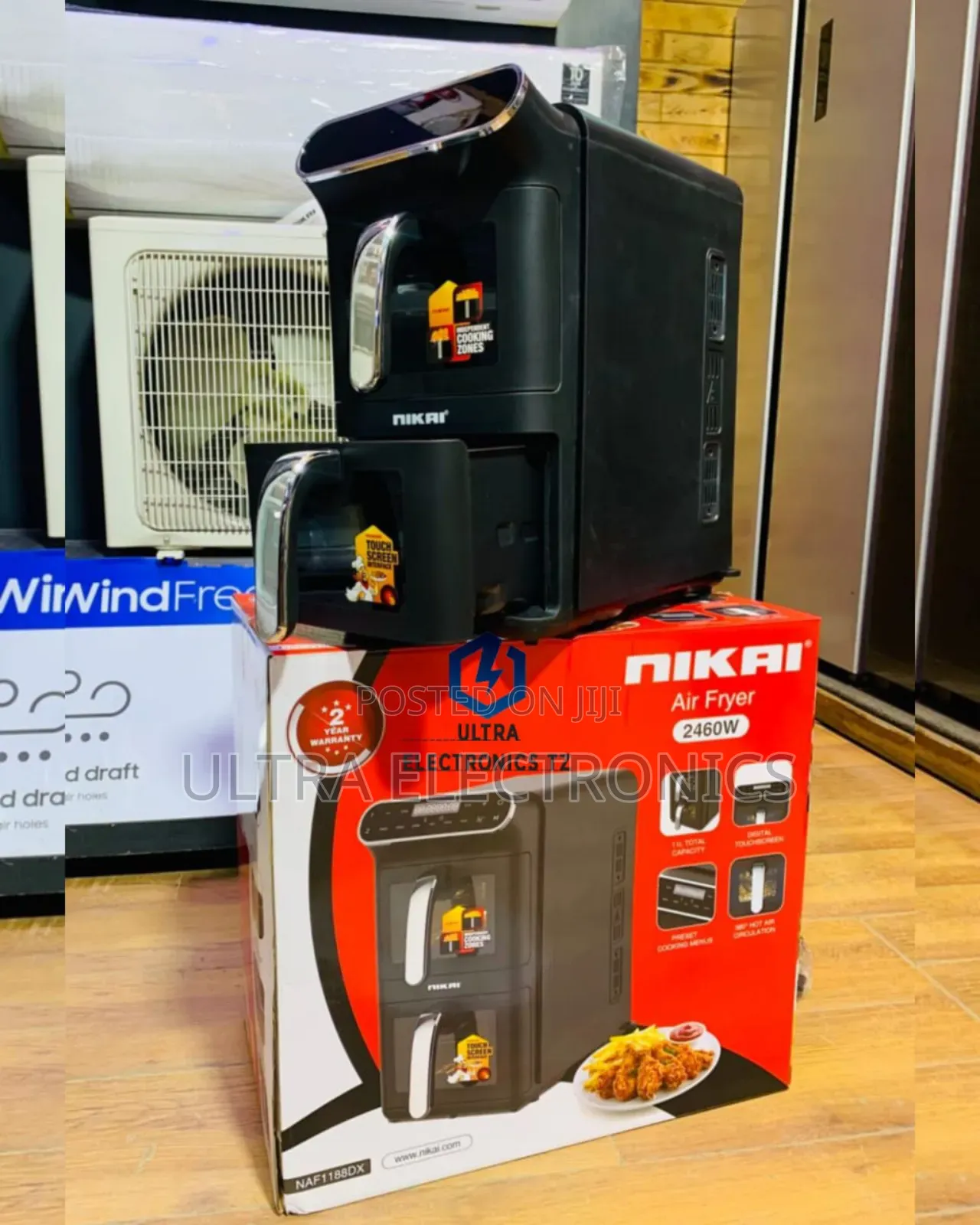 Original Nikai 11l Digital Double Air Fryer 1188dx 2460w