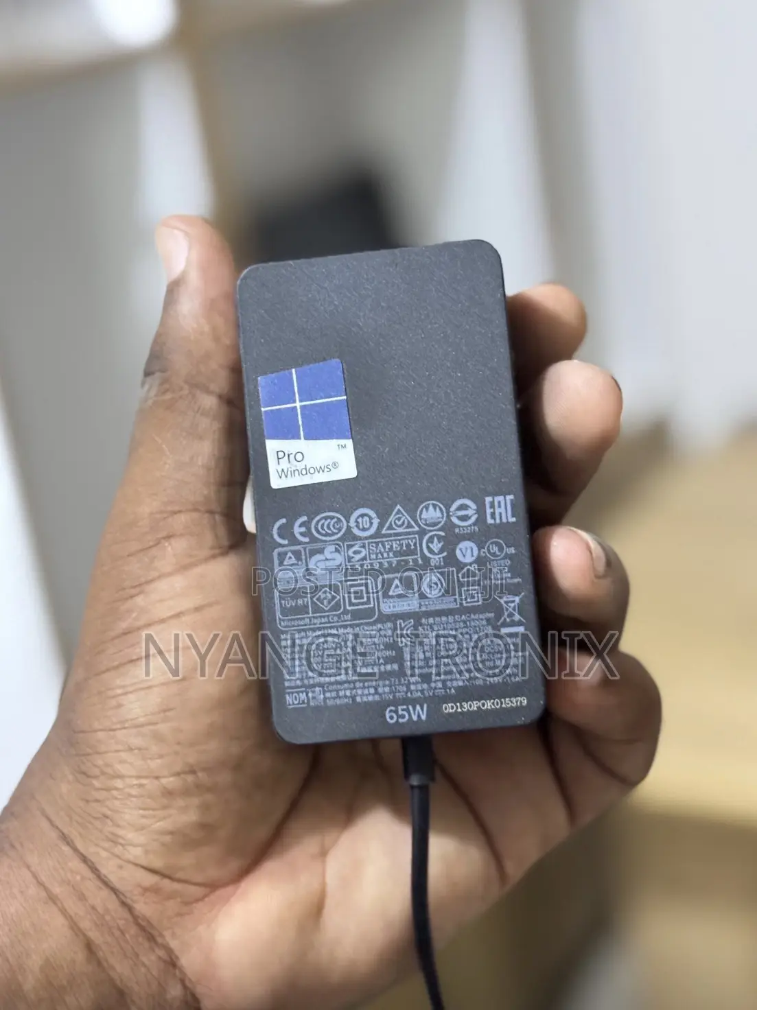 Brand New Original Microsoft 65w Charger (With Cable / Flawa)