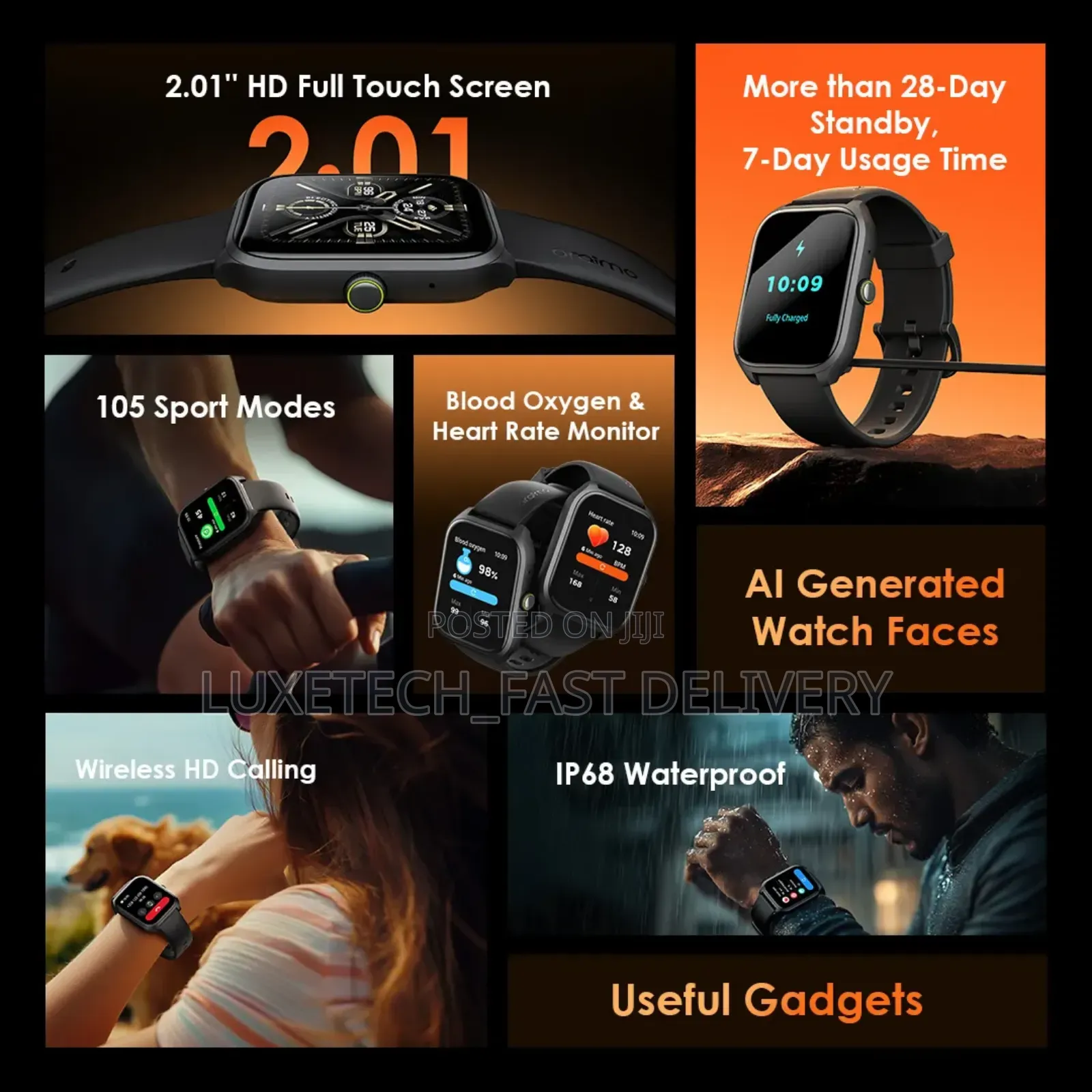 Oraimo Watch 5 Lite (Model Osw-804) Smart Watch