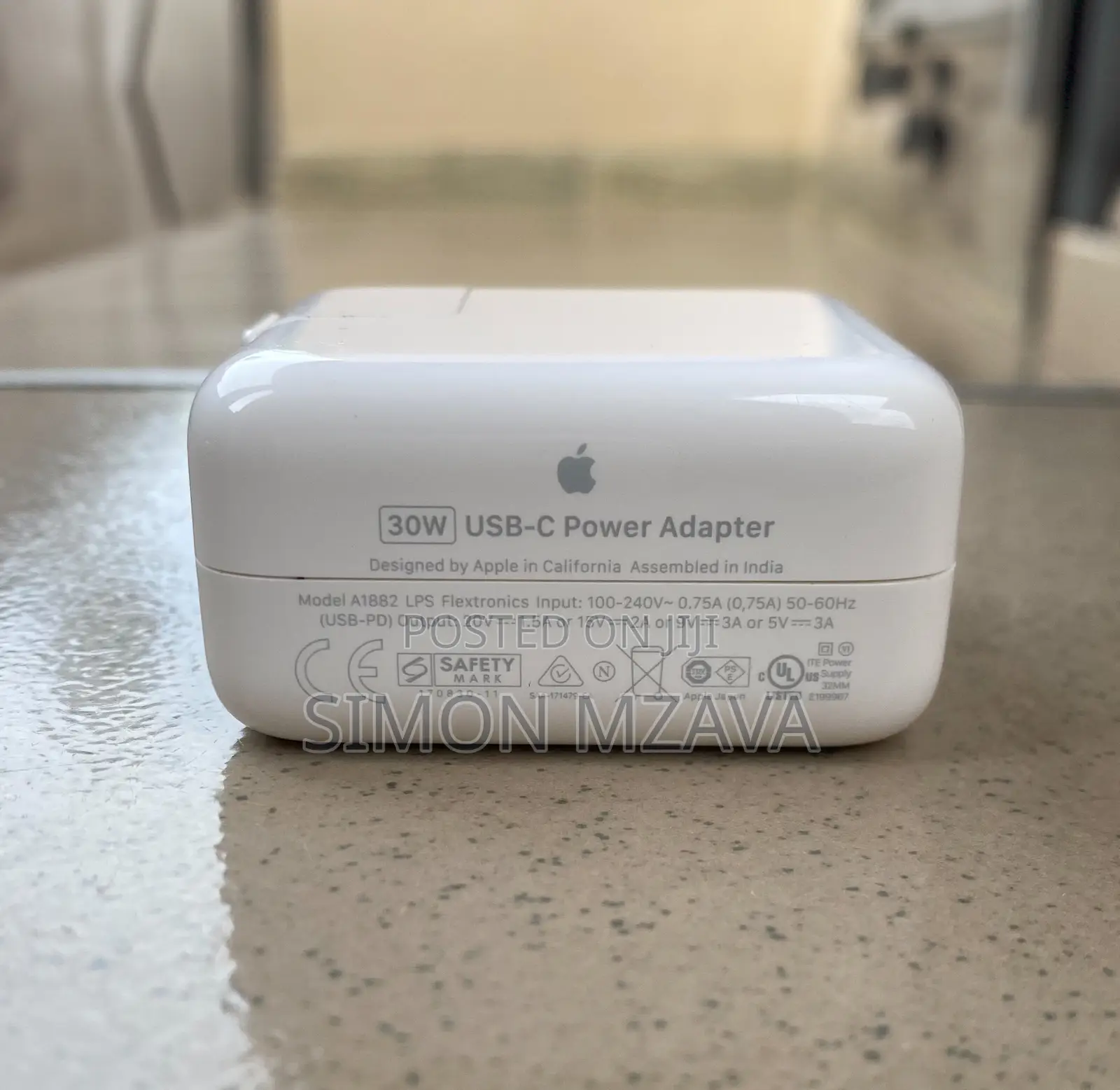 Original Apple 30w Usb-C Charger Used for Macbook Air – Battery-Safe