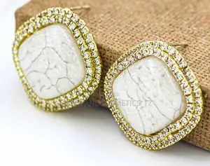 Pair of White Ursula Earrings