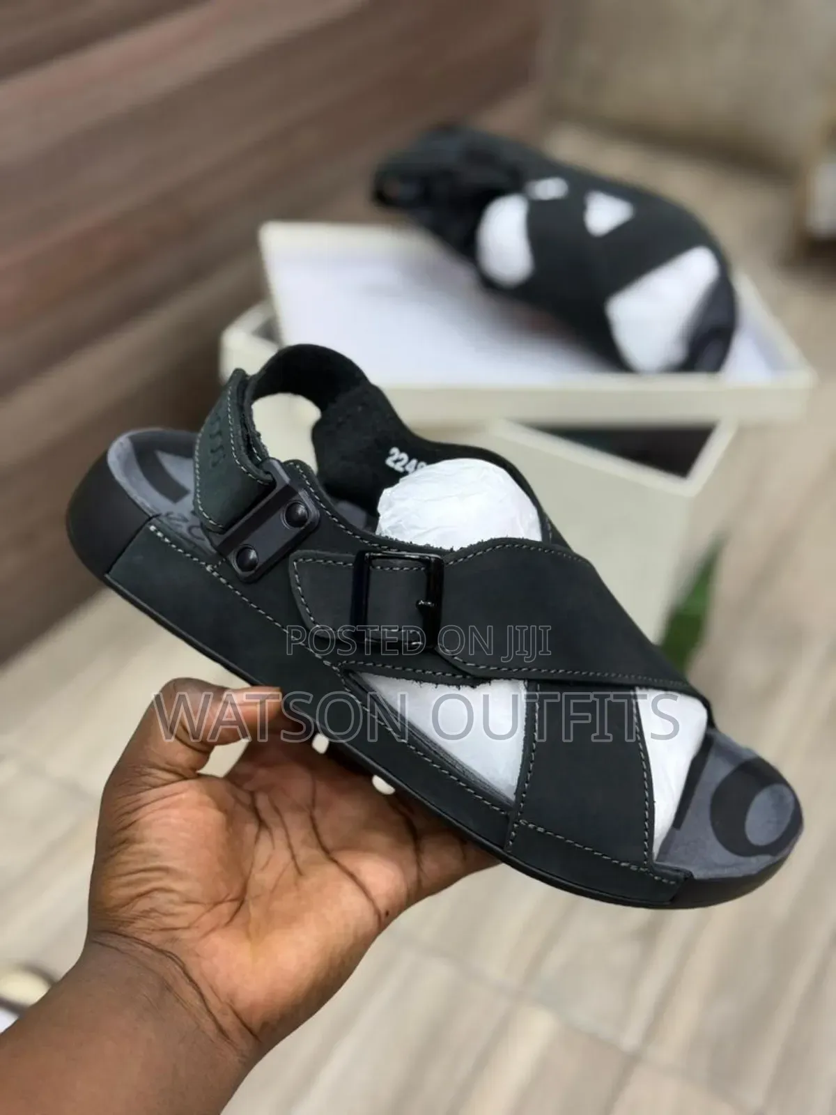 Men's Ecco Sandal Shoes in Deeply Very Leathered