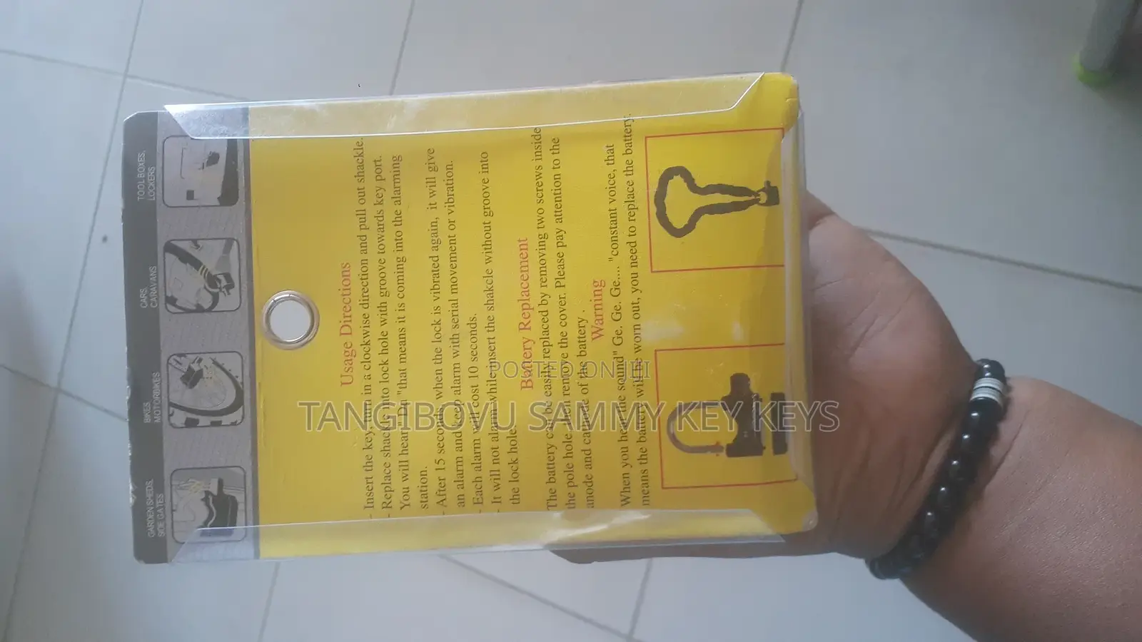 Kufuli Lenye Alarm