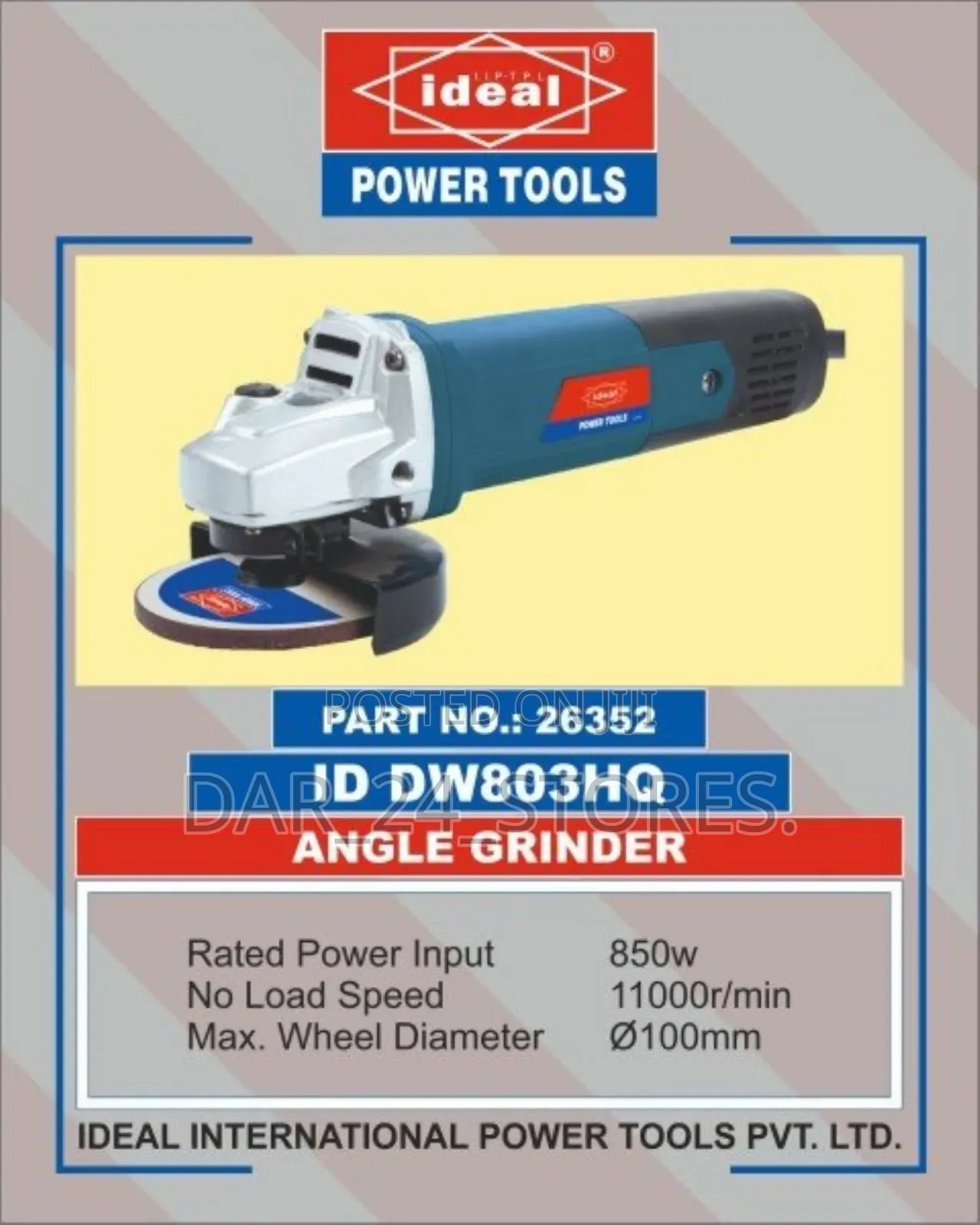Angle Grinder(Ideal 4.5 Inches).