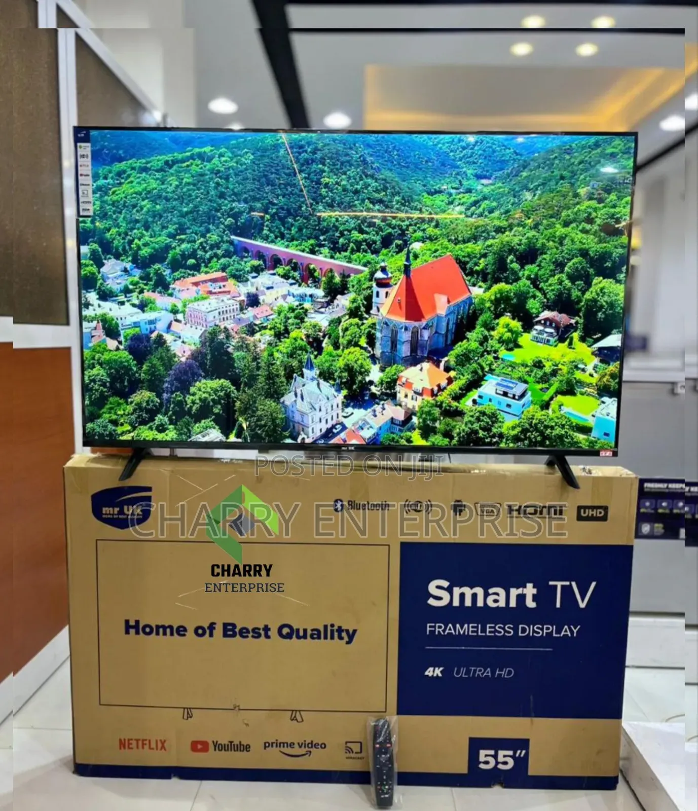 Mr Uk Tv 55fs25 Smart 55 Inch Uhd With Bluetooth Frameless Android