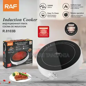 Raf R.8103b 2200w Induction Hotplate Easy Clean Uniform Safe