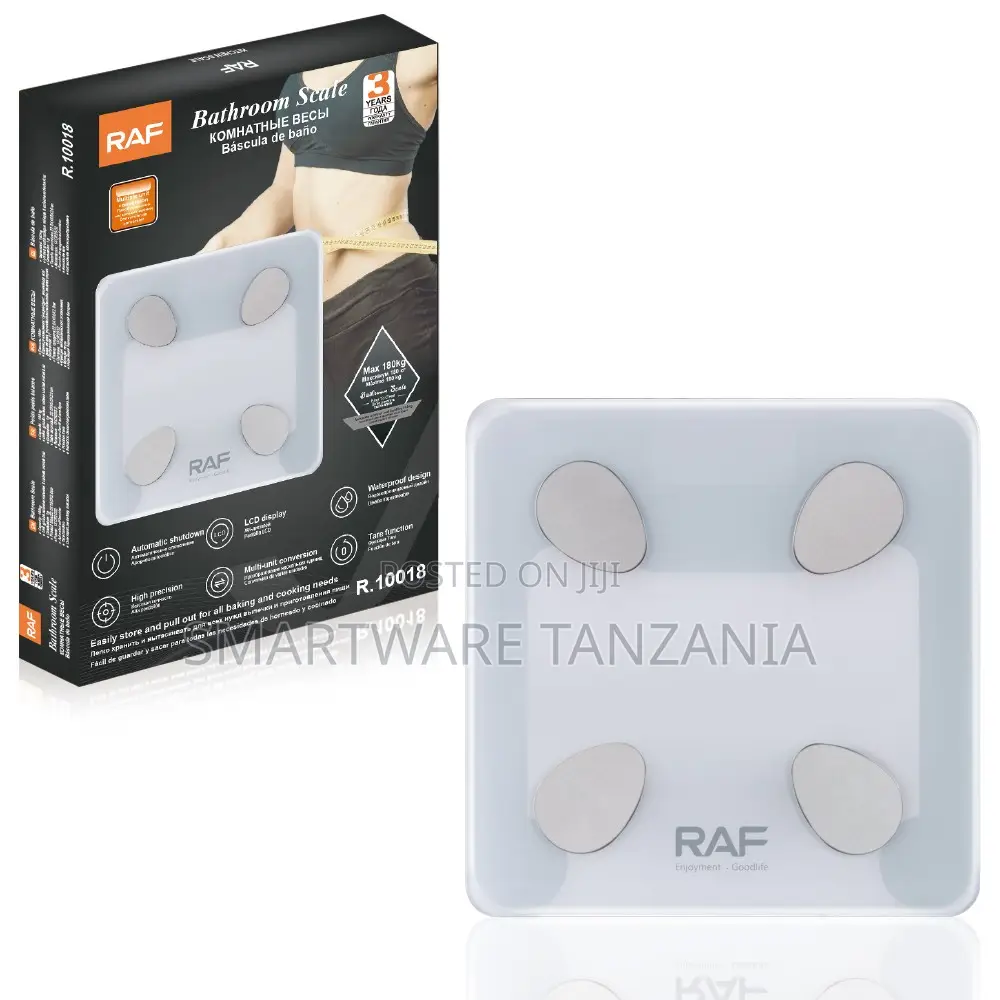 Raf R.10018 Digital Bathroom Scale LCD Precision Waterproof Tare