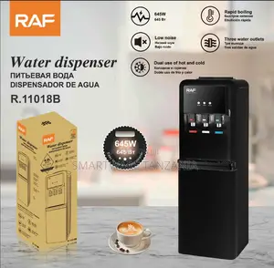 Raf R.11018b Water Dispenser 645w Hot Cold Room Temp 3 Taps Black
