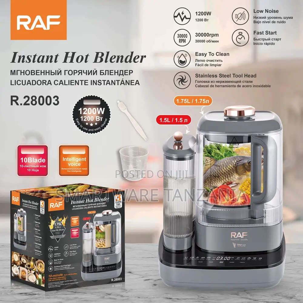 Raf R.28003 Instant Hot Blender 1200w 30000rpm Soup Maker 1.75l