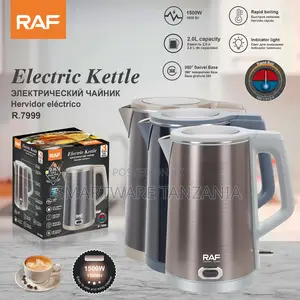 Raf R.7999 Electric Kettle 1500w 2l Stainless Steel 3 Colors Auto