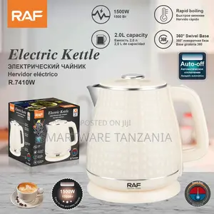 Raf R.7410w Electric Kettle White 2l 1500w Fast Boil Auto Shut Off